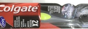 COLGATE 360 CHARCOAL BLACK TOOTHBRUSH MEDIUM