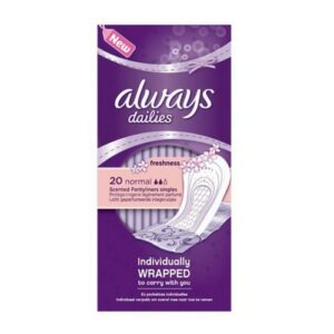 ALWAYS DAILIES FOLD & WRAP SCENTED X20