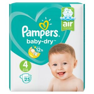 PAMPERS CARRY PACK BABY DRY 4 MAXI X25