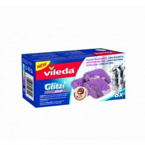 VILEDA GLITZI POWER SOAP PADS X8