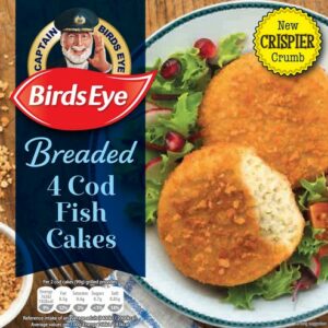 BIRDS EYE COD CAKES IN CRUNCH 198G