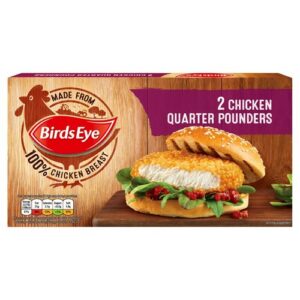 BIRDS EYE CHICKEN QUARTER POUNDERS 227G