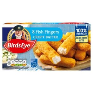 BIRDS EYE CRISPY BATTER FISH FINGERS X8 224G