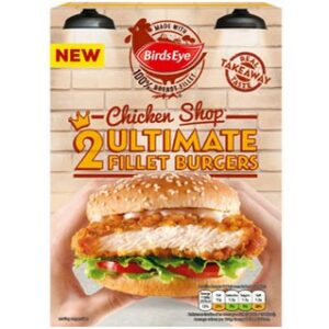 BIRDS EYE 2 ULTIMATE CHICKEN FILLET BURGERS 227G