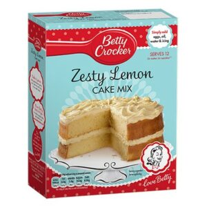 BETTY CROCKER ZESTY LEMON CAKE MIX 425G