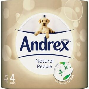 ANDREX TOILET TISSUES NATURAL X4
