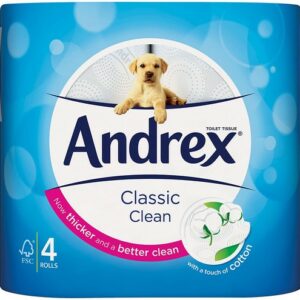 ANDREX TOILET TISSUES CLASSIC CLEAN X4