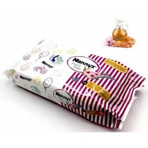 NANNYS ALMOND OIL WIPES FRESH & HAPPY X56
