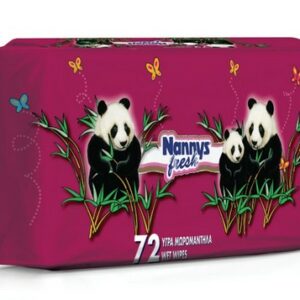 NANNYS WET WIPES X72