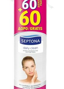 SEPTONA COTTON PADS ROUND 60+60 FREE 120PCS
