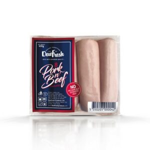 DEW FRESH PORK & BEEF SAUSAGES X8 450G