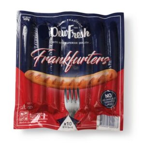 DEW FRESH FRANKFURTERS X10 500G