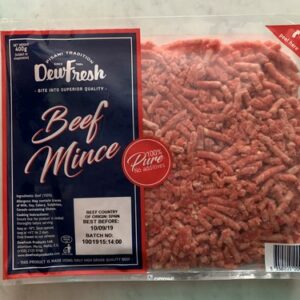 DEW FRESH BEEF MINCE 400G