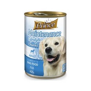 PRINCE DOG FOOD ADULT MAINTENANCE LIFESTYLE FISH CHUNKS 415G