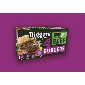 DIGGERS 4 REGULAR BURGERS