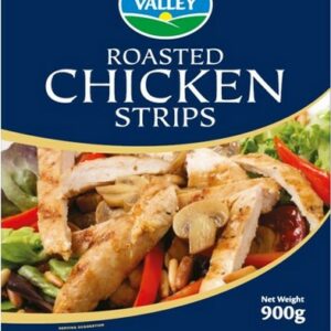 GREEN VALLEY ROASTED CHICKEN STRIPS 900G