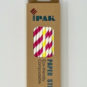 IPAK STRAWS PAPER COLOUR X50