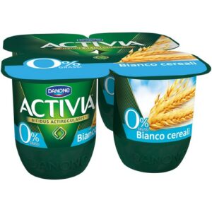 DANONE ACTIVIA 0% FAT YOGURT BIANCO CEREALI 4X125G