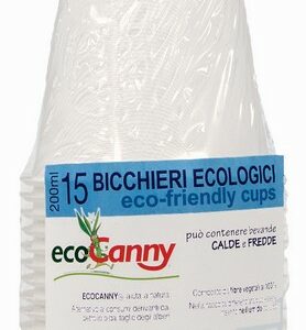 ECO CANNY BIO CUPS X15 200ML
