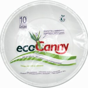 ECO CANNY BIO SOUP PLATE CLAS X10 850ML 210MM
