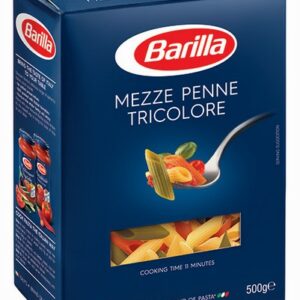 BARILLA MEZZE PENNE TRICOLOR78 500G