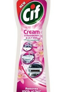 CIF SCOURING CREAM STRAWBERRY 500ML