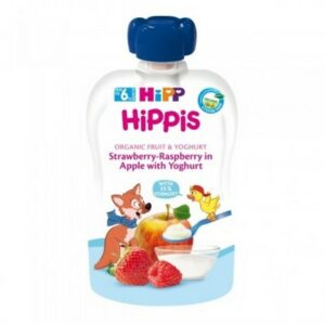 HIPP STRAWBERRY, RASPBERRY, APPLE & YOGURT 100G