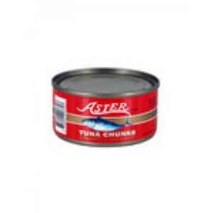 ASTER TUNA CHUNKS SUNFLOWER OIL 80G