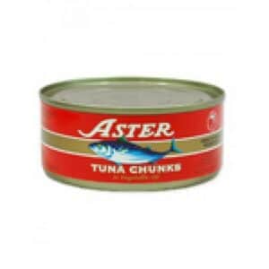 ASTER TUNA CHUNKS SUNFLOWER OIL 160G