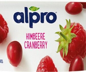 ALPRO YOGURT RASPBERRY CRANBERRY 150G