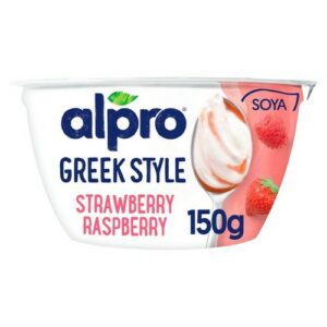 ALPRO YOGURT GREEK STYLE STRAWBERRY & RASPBERRY 150G