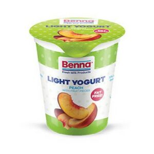 BENNA LIGHT FRUIT YOGURT PEACH FAT FREE 150ML