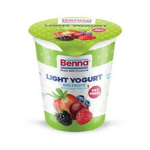 BENNA LIGHT FRUIT YOGURT RED FRUIT FAT FREE 150ML