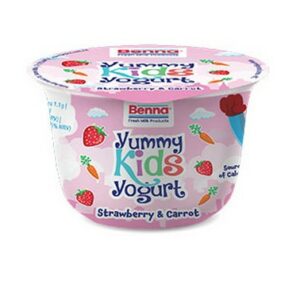 BENNA YUMMY KIDS YOGURT STRAWBERRY & CARROT 150ML