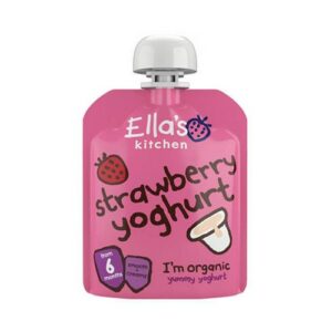 ELLAS STAGE 1 6 MONTHS+ STRAWBERRY YOGHURT 90G