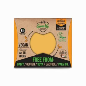 GREEN VIE CHEDDAR FLAVOUR SLICES 180G