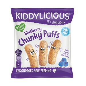 KIDDYLICIOUS 7 MONTHS+ CHUNKY BLUEBERRY PUFFS 12G