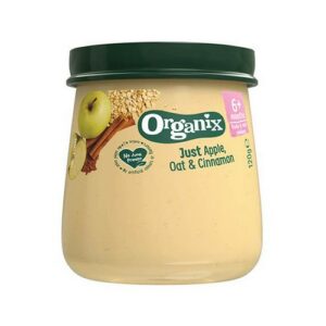 ORGANIX APPLE, CINNAMON & OAT BABY FOOD JAR  6 MONTHS+  120G