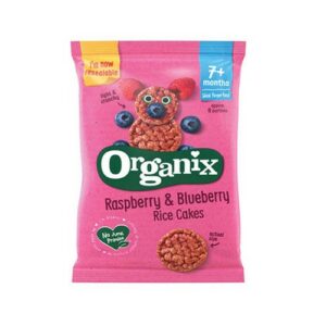 ORGANIX STAGE 2 RICE CAKES RASP&BLUEBE 50G