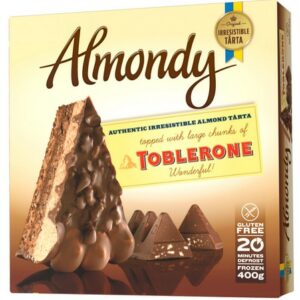 ALMONDY CAKE WITH TOBLERONE CHUNKS GLUTEN FREE 400G
