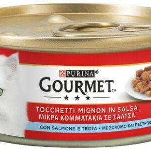 PURINA GOURMET CAT CHUNKS SALMON & TROUT 195G