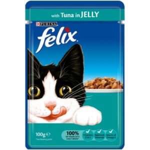 PURINA FELIX CAT POUCH TUNA IN JELLY 100G