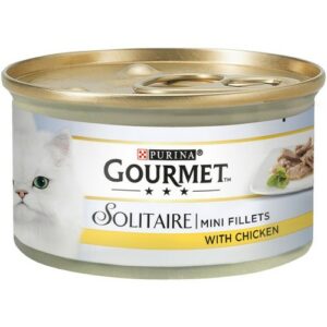 PURINA GOURMET CAT SOLITAIRE MINI FILLETS WITH CHICKEN 85G