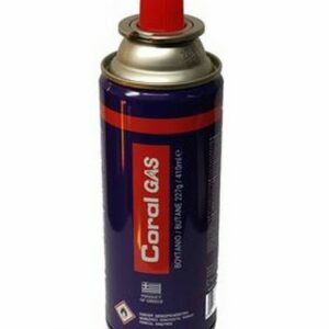 CORAL GAS GAS CARTRIDGE W / VALVE 227G